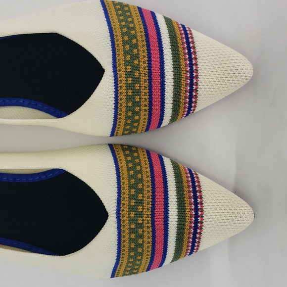 NEW JE T'ACCOMPAGNE TOUJOURS KNIT POINTED TOE BALLET FLATS SHOES WOMEN'S 36 - Picture 6 of 10